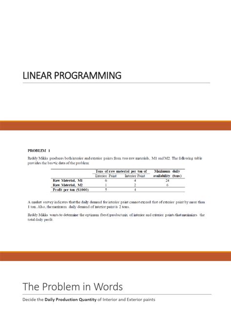 Linear Programming Lecture 的图像结果