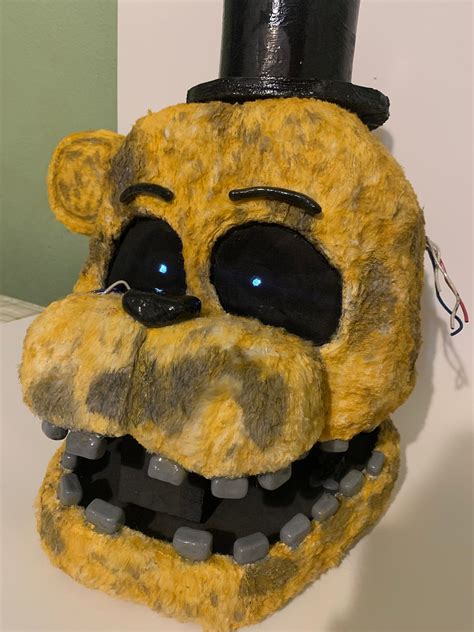 Withered Golden Freddy Cosplay Costume Head Mask - Etsy