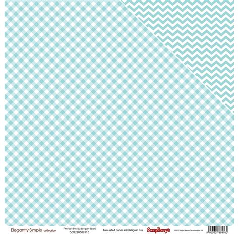 Scrapberry'S Elegantly Simple Double - Sided Cardstock 12"X12" - Limpet ...