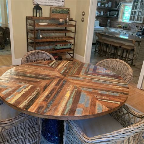 Buy Handmade Rustic Reclaimed Wooden Table Top Coffee Table Top Dining ...
