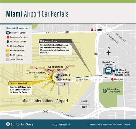 Mapa Del Aeropuerto Internacional De Miami