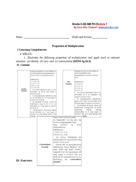 Image result for Answer Key Math Q2 Module 1 7