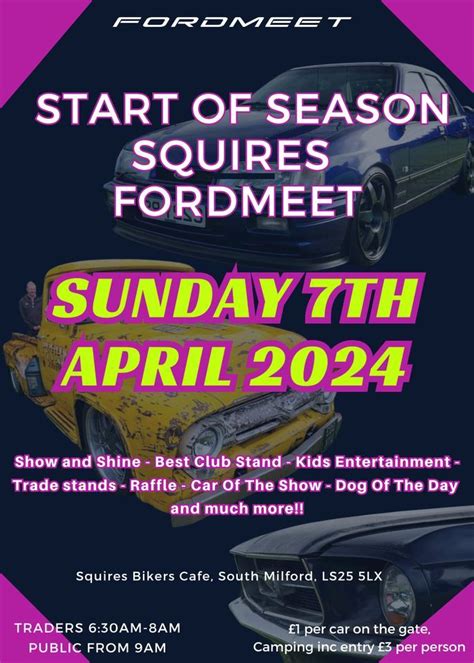 Squires Fordmeet Start Of Season Meet, Squires Bikers-cafe, Sherburn In ...