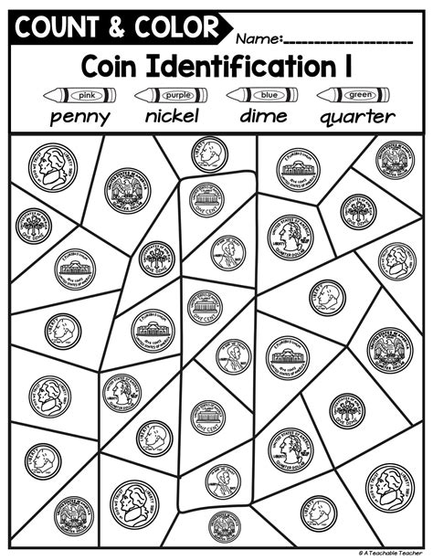 Learning Coins Worksheets