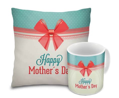 Buy Sleep Nature's Happy Mother's Day Printed Jute Cushion and Mug Gift ...