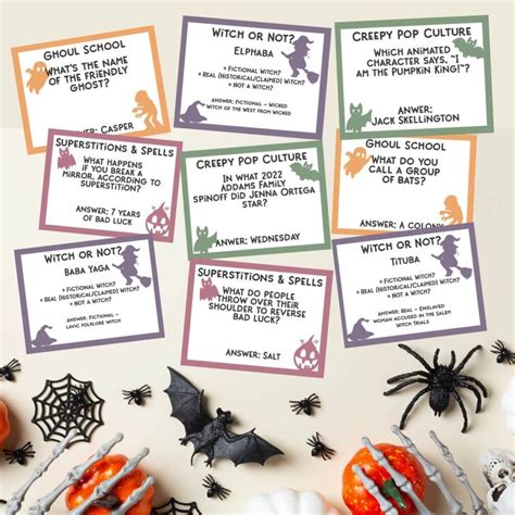 Halloween Trivia Game - Free Printable Questions Cards