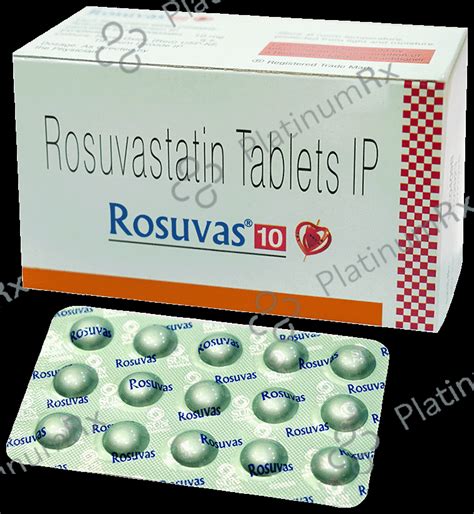 Rosuvas 10mg Tablet 15s - Uses, Side Effects, Price, Generic | PlatinumRx