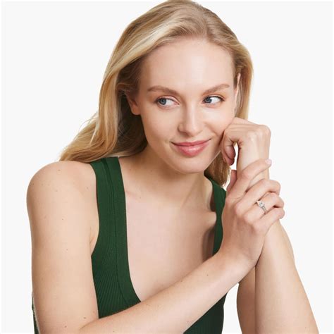 Art Deco Inspired Fleur-De-Lis Pavé Vintage-Style Engagement Ring In ...