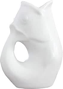 White : Gurgle Pots 12oz Creamer/Vase : Amazon.in: Home & Kitchen