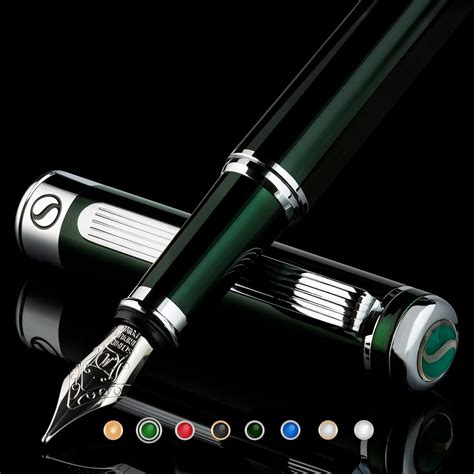 Scriveiner British Racing Green Fountain Pen - Stunning Luxury Pen with ...