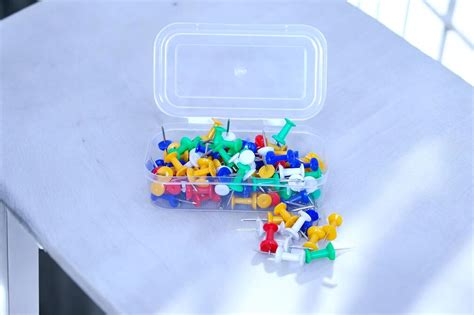 TRENDBREEZE Notice Board Push Pins Thumb Tacks for Notice Boards, Soft ...