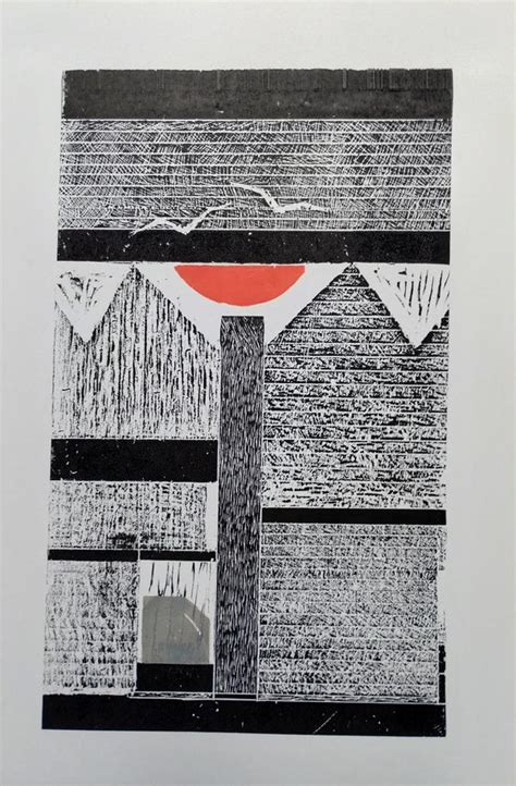 "Untitled 8": White Abstract printmaking by Shirish Mitbawkar – ArtZolo.com