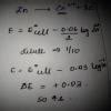 49How much will the potential of Zn | Zn2+ change ifthe solution of Zn2 ...