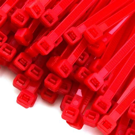 500 Heavy Duty 8′ 50 Pound Color Cable Zip Ties Nylon Wrap Red Bulk Combo Kit – Beauty Suppliers ...