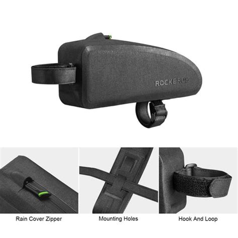 RockBros Road Bike Waterproof Cycling Front Tube Frame Storage Bag ...
