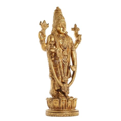 Superfine Brass Tirupati Balaji Lord Venkateshwara Swamy Statue - 16 I ...