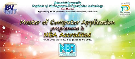 BVIMIT Top MCA College Mumbai NBA Accredited