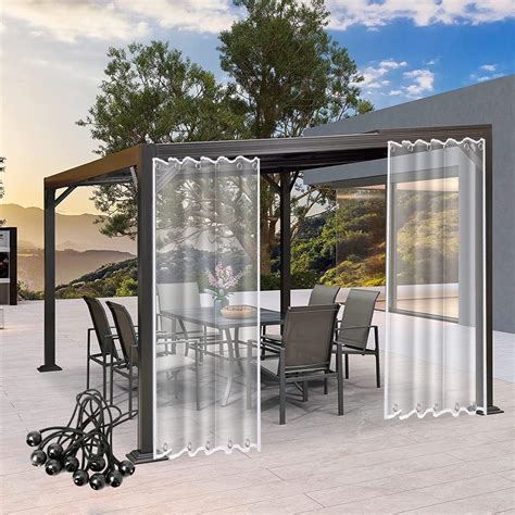 Amazon.com : FLSXC Clear PVC Vinyl Tarp Waterproof Heavy Duty Outdoor ...