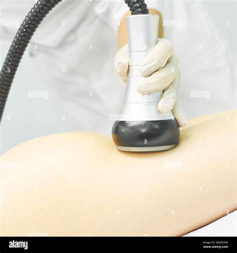 Vacuum massage device. Anti cellulite body correction treatment. Loss weight Stock Photo - Alamy