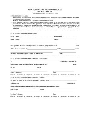 Fillable Online NYSAHA Commitment Form Fax Email Print - pdfFiller