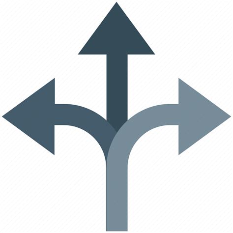 3 way intersection, road sign, three way junction, traffic sign, y intersection icon - Download ...