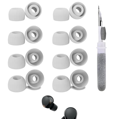 Vykyntow 8 Pairs Replacement Silicone Ear Buds Tips Compatible with ...