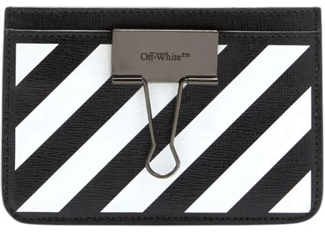 OFF-WHITE CARD HOLDER 'BLACK/WHITE / WHITE?CATEGORY=WALLETS AND HOLDERS