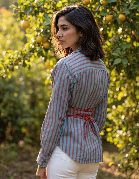 Buy Handwoven Tie Up Shirt – Naava