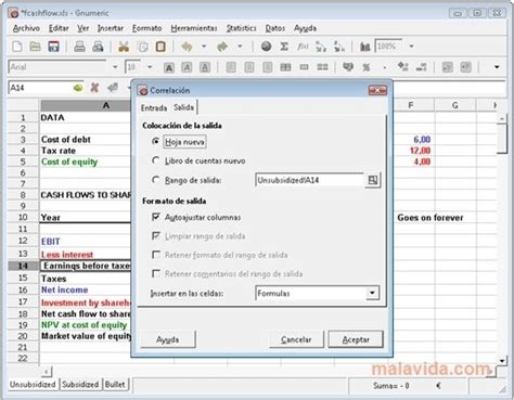 Descargar Gnumeric 1.12 para PC Gratis