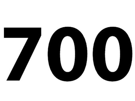 Zahl 700