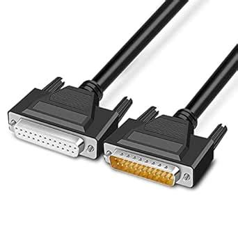 Jienk 10FT DB25 Male to Female Serial Extension Cable, RS232 25Pins ...