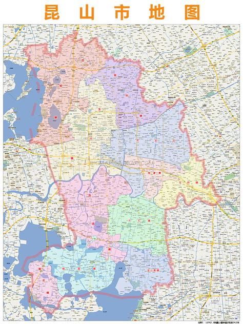 昆山市行政区划地图2018高清_地图分享