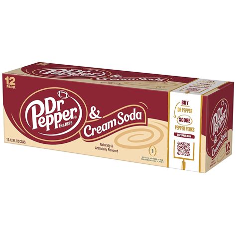 Buy Dr Pepper & Cream Soda, 12 fl oz cans, 12 pack Online at Lowest ...
