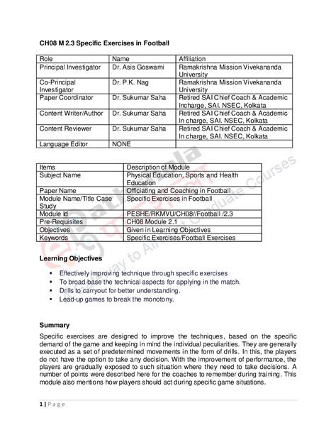 1482398369 CH08M2 - Nice - CH08 M 2 Specific Exercises in Football Role ...