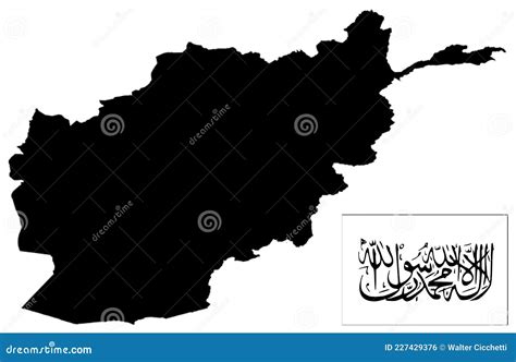 Map Of Afghanistan With Taliban And Afghanistan Flags Royalty-Free Stock Image | CartoonDealer ...