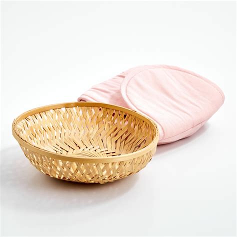 Buy Colour Refresh Cotton Lined Bamboo Bread Basket from Home Centre at ...