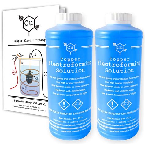 Buy Copper Electroforming Solution | Set of TWO 1 Liter Bottles ...