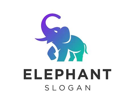 Elephant logo design | Premium Vector
