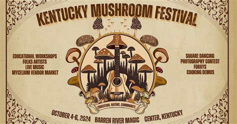 Kentucky Mushroom Festival, Barren River Magic, Edmonton, 4 October to ...