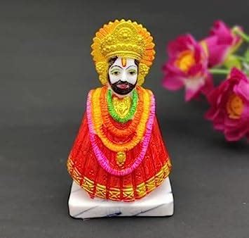 Buy Lord Khatu Shyam Ji Idol Statue God Shyam Dev Spiritual Puja Vastu ...