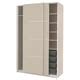 PAX / MEHAMN wardrobe combination, grey-beige/double sided grey-beige ...