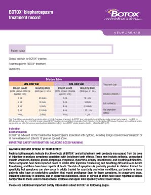 Allergan Injection Site Record Sheet Pdf - Fill Online, Printable ...