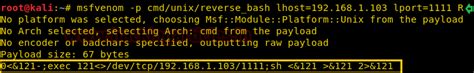 Generating Reverse Shell using Msfvenom (One Liner Payload) - Hacking ...