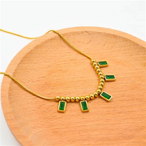 Isabella Emerald Necklace | Salty – Salty Accessories