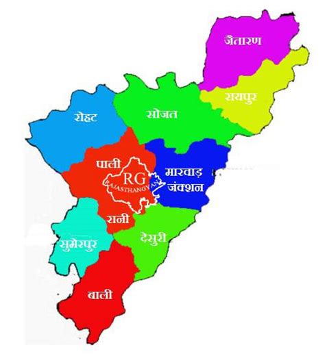 Rajasthan Map -RajasthanGyan