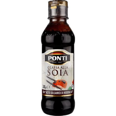 Топпинг Ponti Glassa alla soia соевый на основе бальзамического уксуса ...