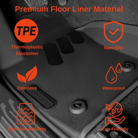 2024–2026 Toyota Tacoma Floor Mats | BaseLayer All-Weather Liners