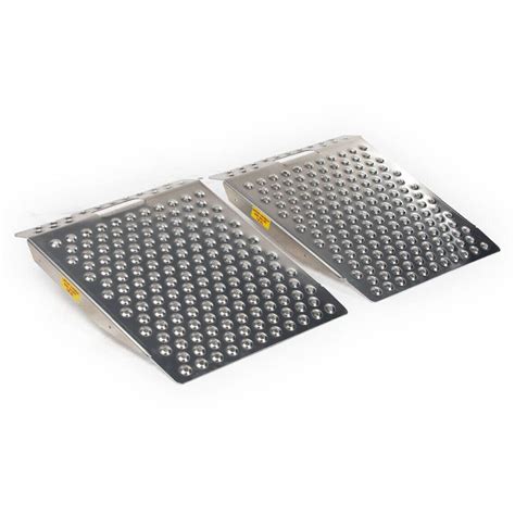 Ramps 29in X 24in Aluminum Dual Punch Plate Shed Ramps | Desertcart INDIA