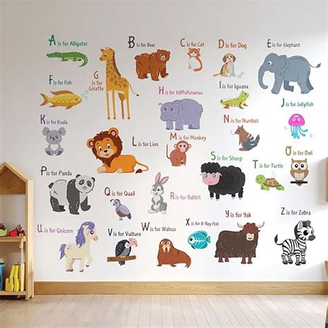 StickMe 'Animal Alphabets N Baby - Kids - Learning Education Nursery ...