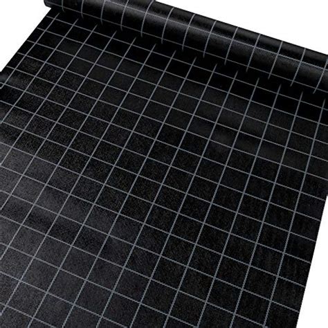 JAAMSO ROYALS Black Grid Wallpaper Removable Peel and Stick Self ...